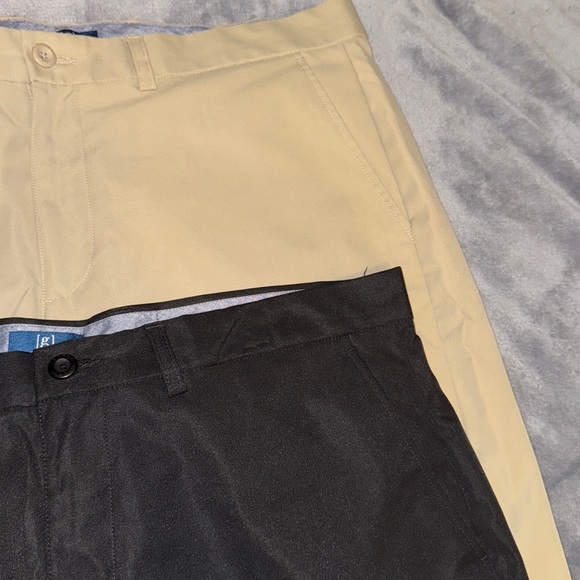2 Pair George 38 Men’s Shorts Khaki and Black - Picture 6 of 9